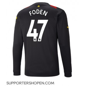 Manchester City Phil Foden #47 Borta Matchtröja 2022-23 Långärmad